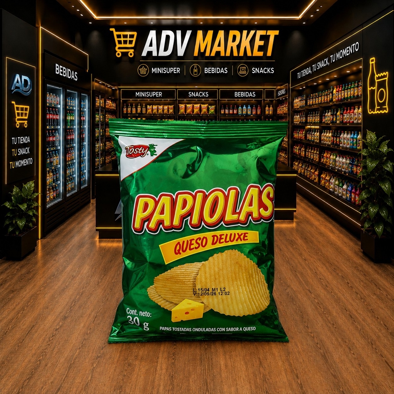 Papiolas queso deluxe 30g